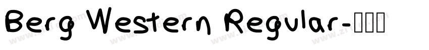 Berg Western Regular字体转换